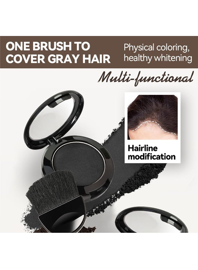 Smile Hairline contouring powder, shading, filling for high forehead, convenient hairline contouring powder # Black - Image 3